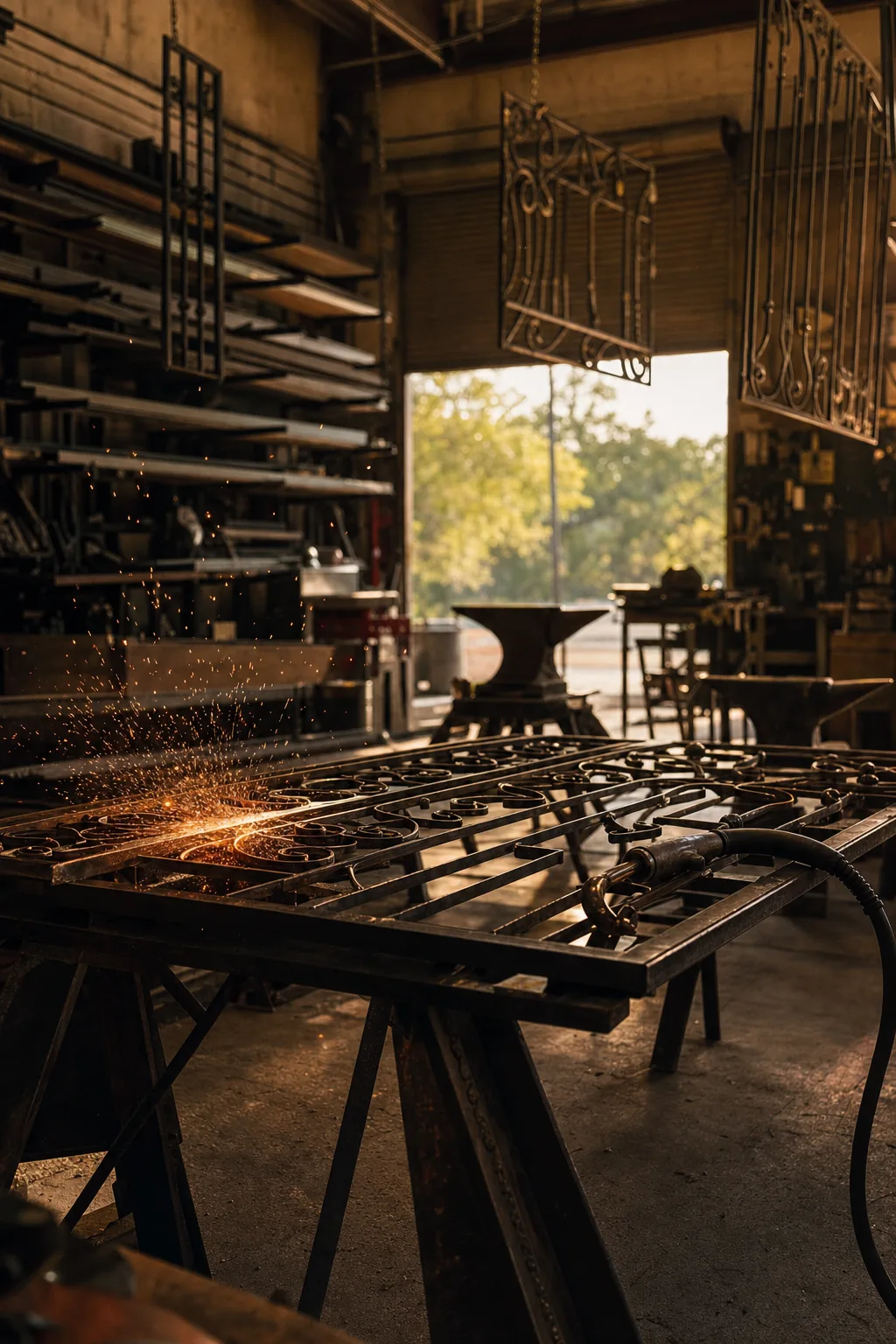 Inside the Creative Metals shop in Boynton Beach